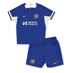 Chelsea Dětské Domácí dres komplet 2023-24 Krátký Rukáv (+ trenýrky)